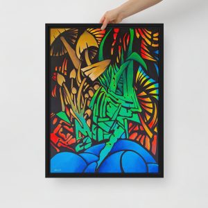 Mushrooms by Pete Dunne - Framed canvas